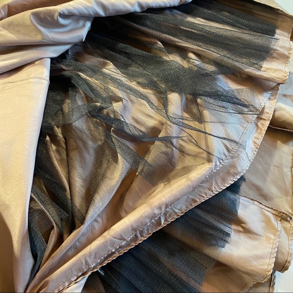 David’s Bridal Copper Brown Strappless Bridesmaid Wedding Dress Prom Size 14 - Picture 10 of 11